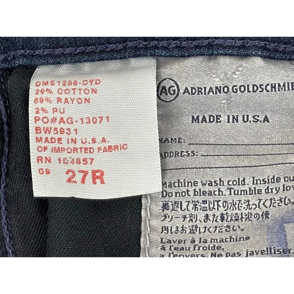 AG Adriano Goldschmied Jeans Womans 27R The Legging Super Skinny Fit‎ Blue Denim